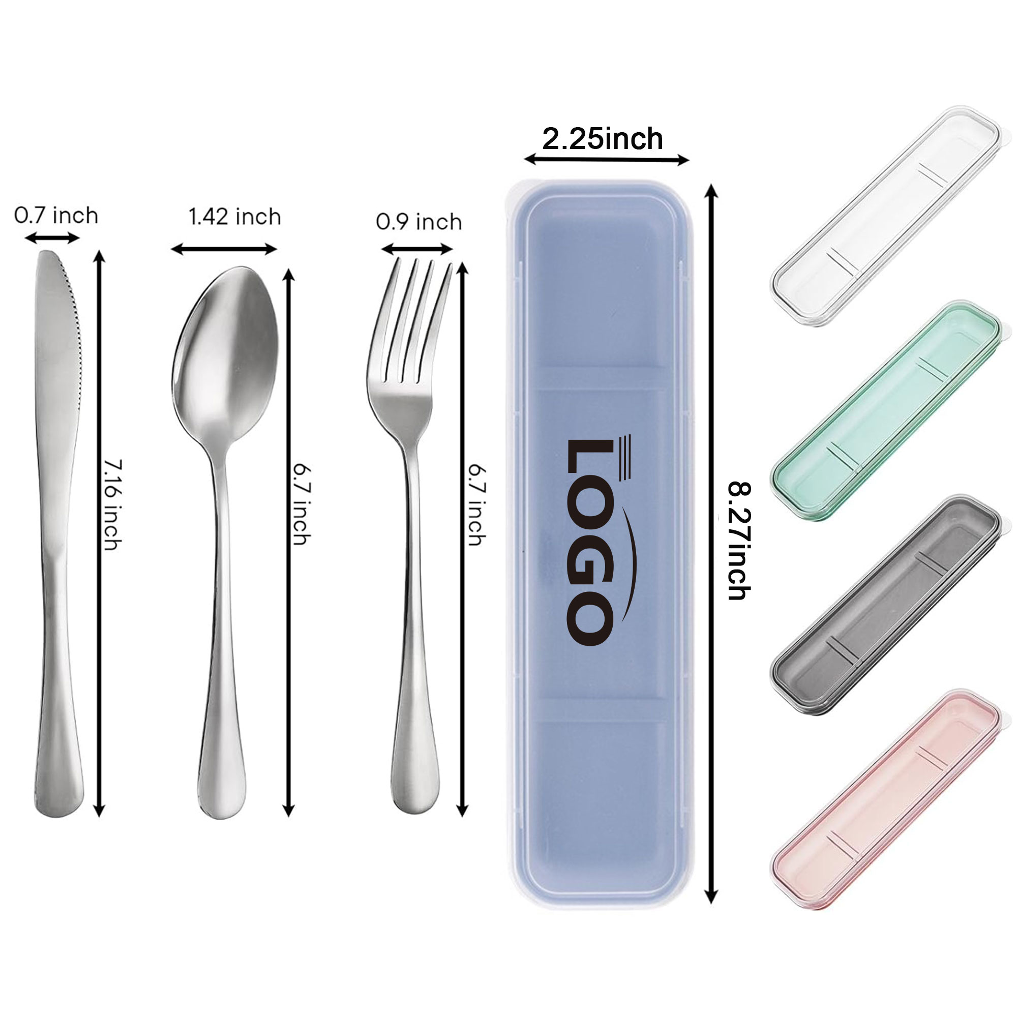 MOQ20 Portable Stainless Steel Reusable Utensils Set 2