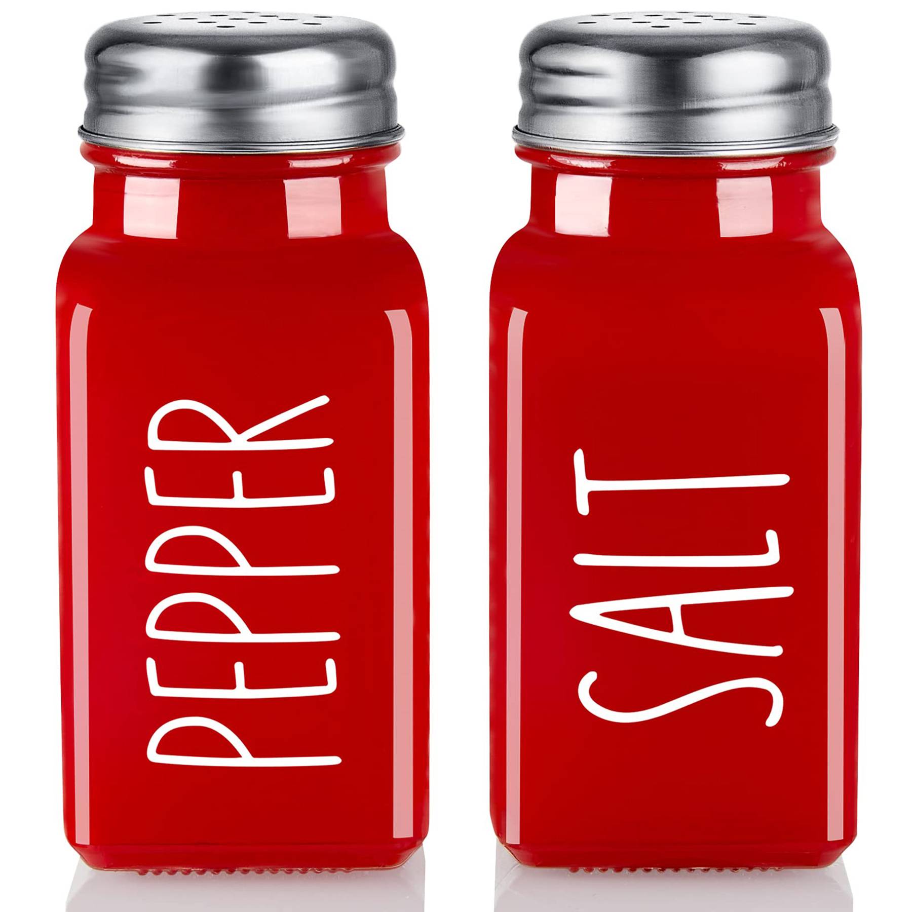 Glass Salt And Pepper Shakers Set 3