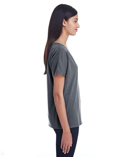 Women's Tri-Blend Fleck V-Neck T-Shirt - 203FV 7