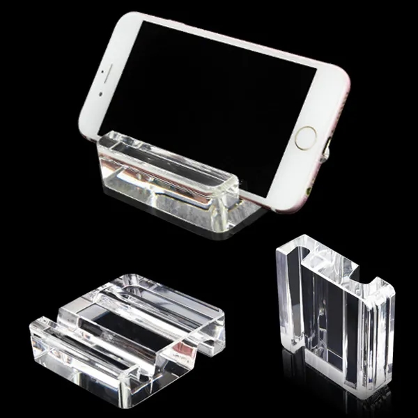 Square Crystal Phone Stand Paperweight 1