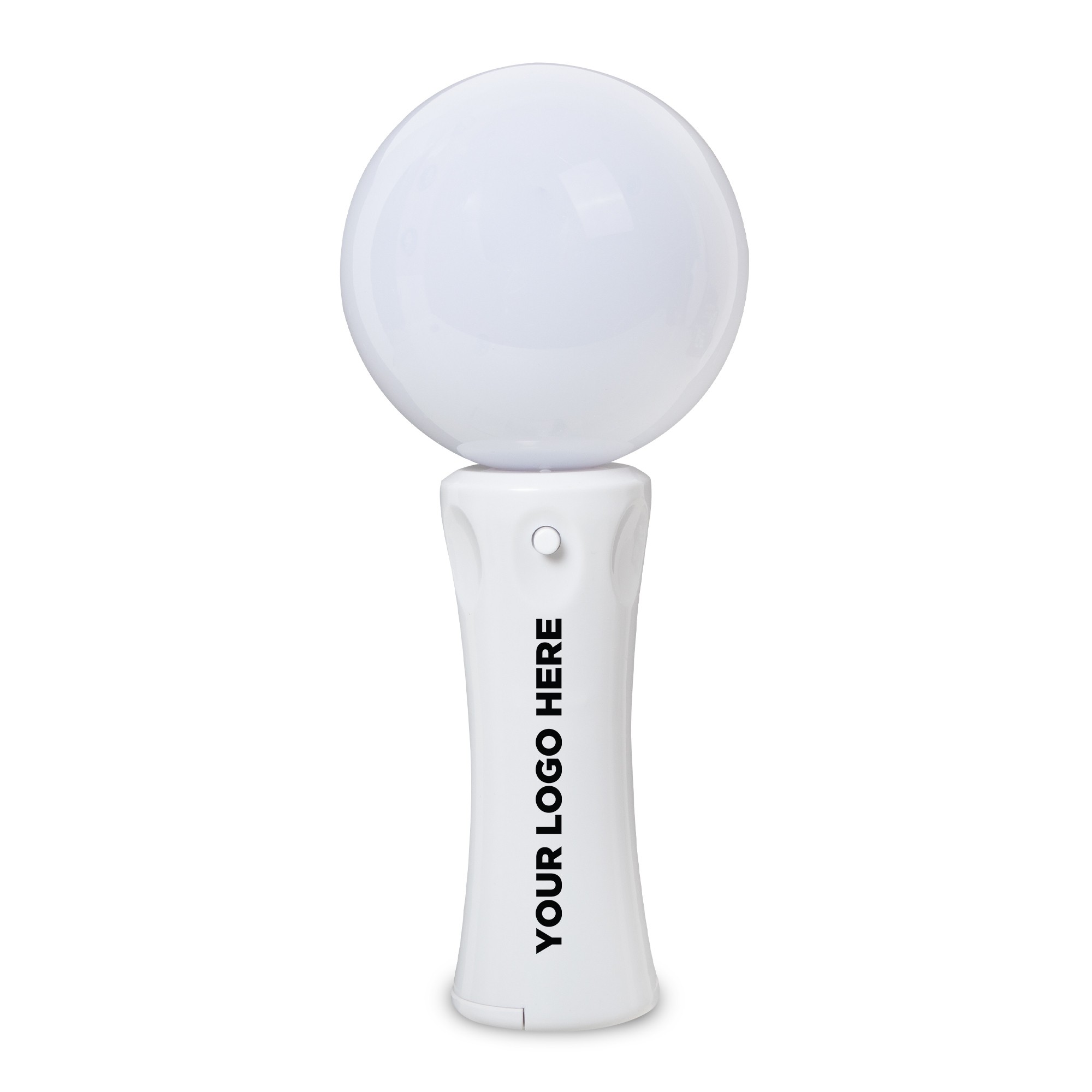 White Orb Light Up Spinner Wand, 10 Multicolor LED's 3