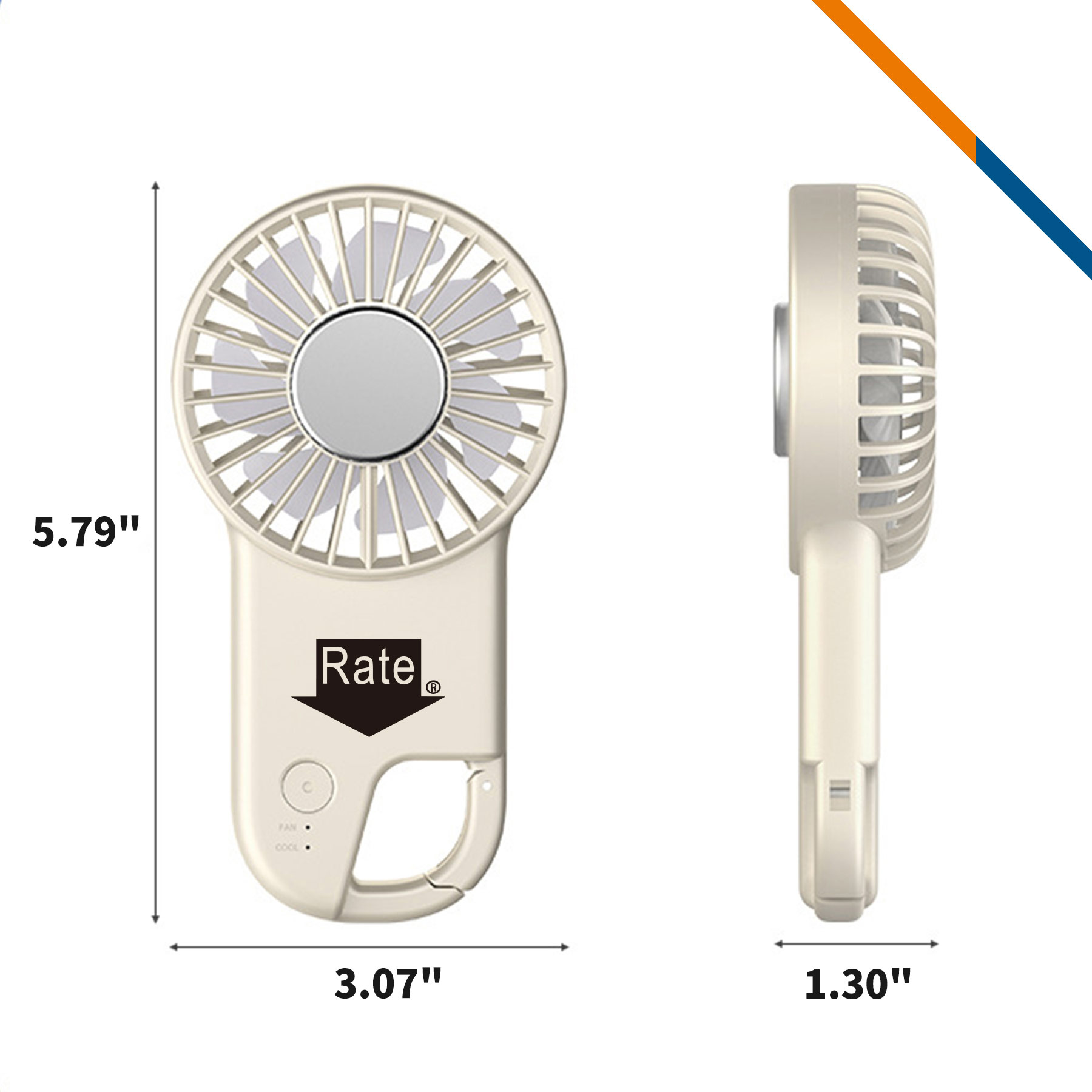 Garet Ice Cooling Carabiner Handheld Fan 5