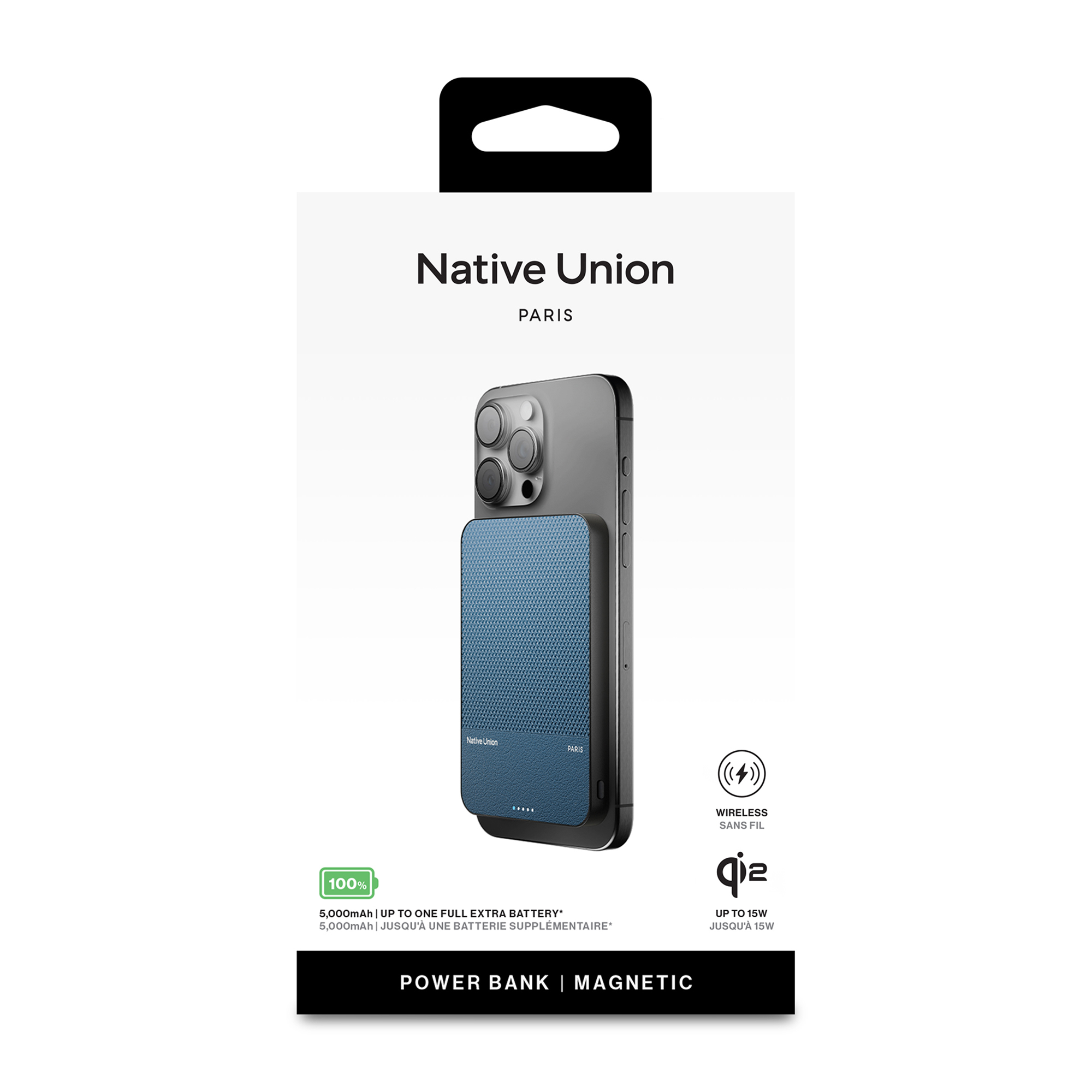 Native Union (RE)Classic Magnetic Power Bank 5000mAh 25