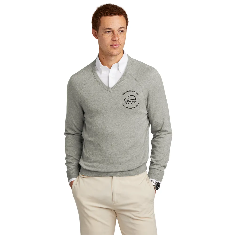 Brooks Brothers(R) Cotton Stretch V-Neck Sweater 3