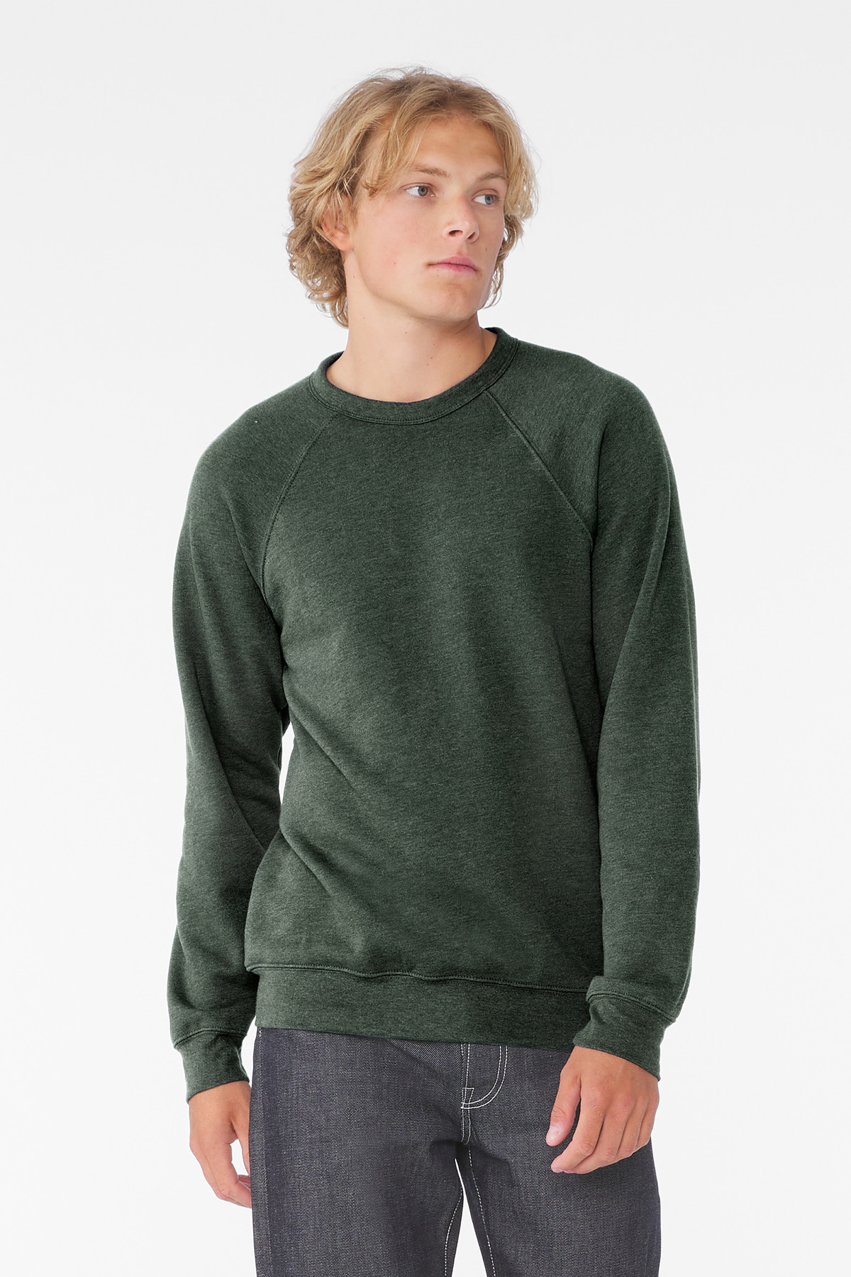 BELLA+CANVAS Unisex Sponge Fleece Raglan Sweatshirt. BC3901 184