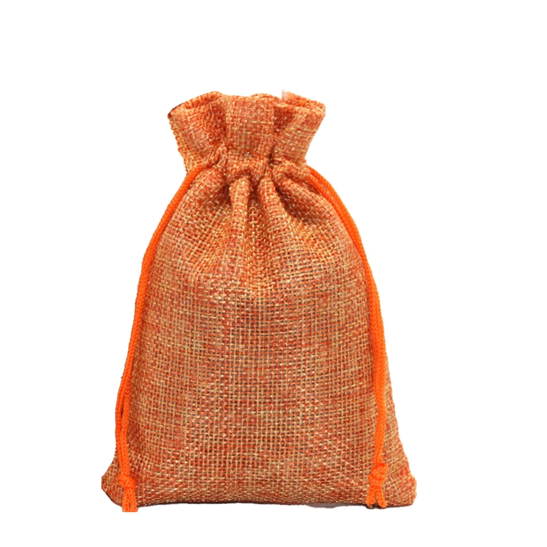 Burlap Drawstring Pocket 9