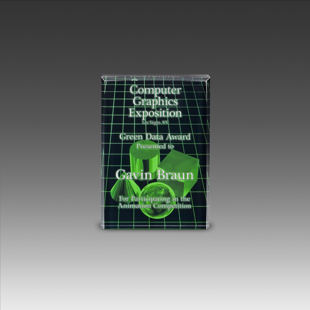 5" x 7" AcryliPrint HD Rectangle Award 2