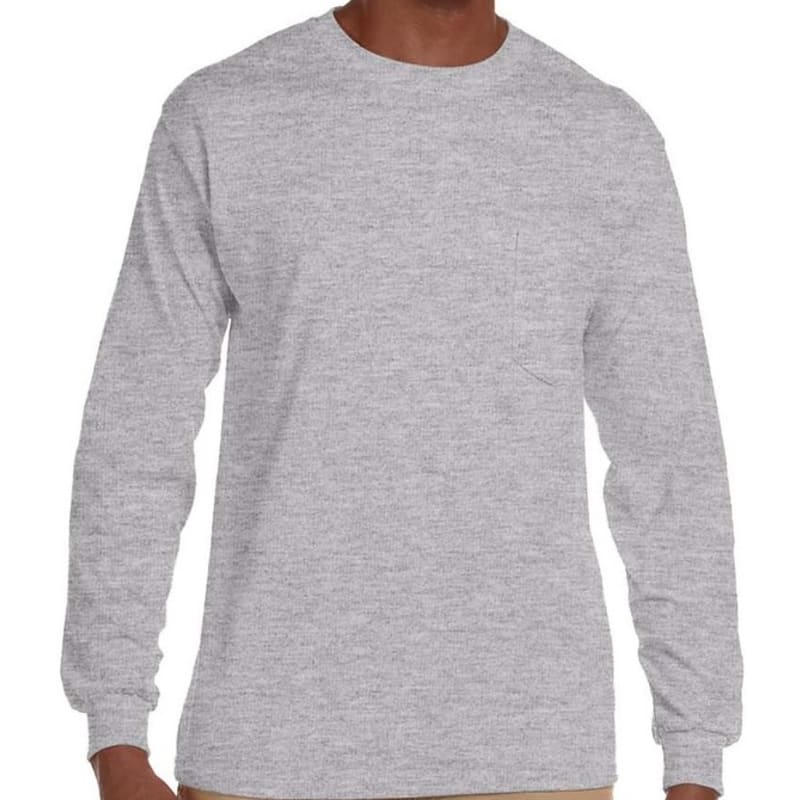 Gildan Ultra Cotton® 6 Oz. Long-Sleeve Pocket T-Shirt 7