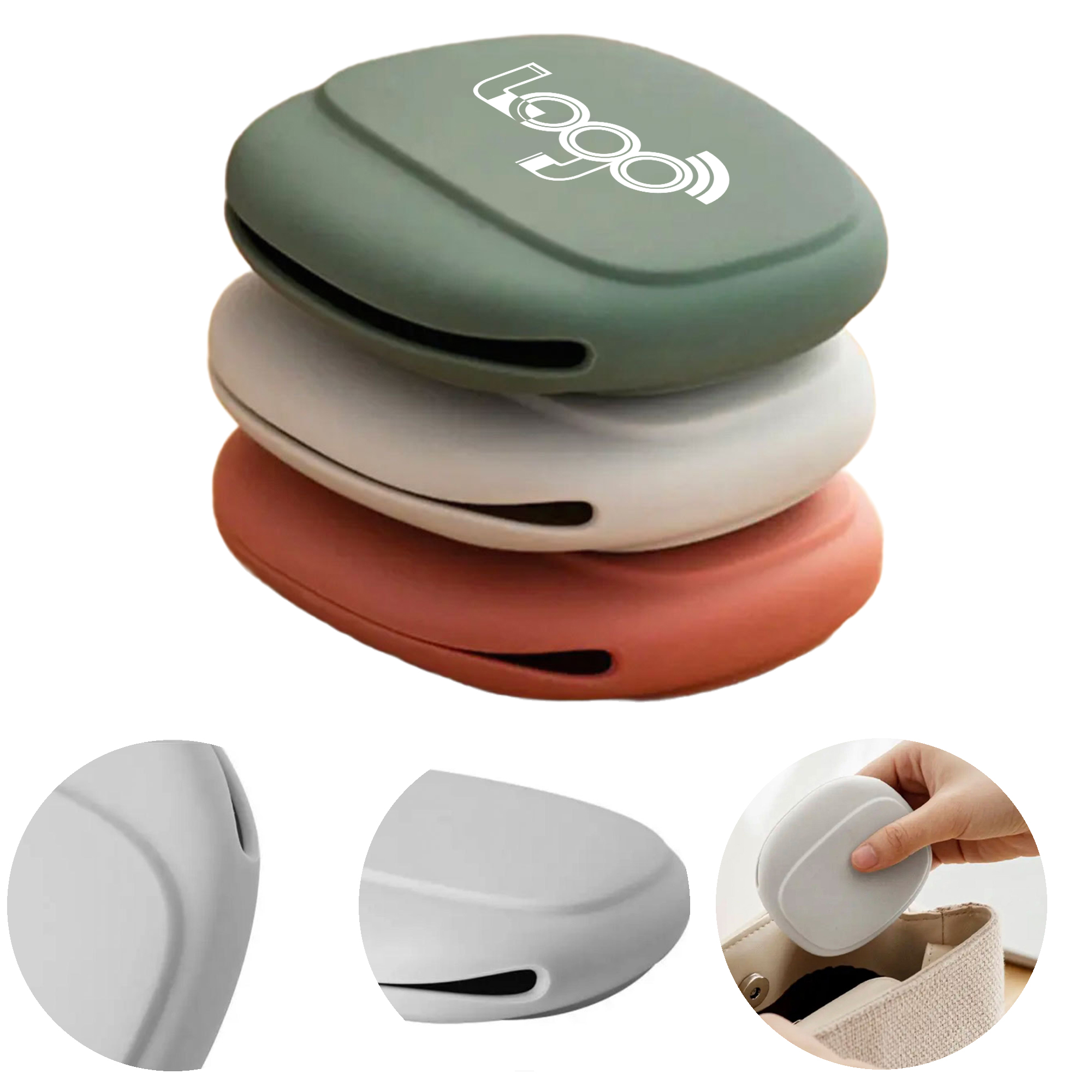 MOQ 50 Compact Silicone Cable Organizer Pouch 2