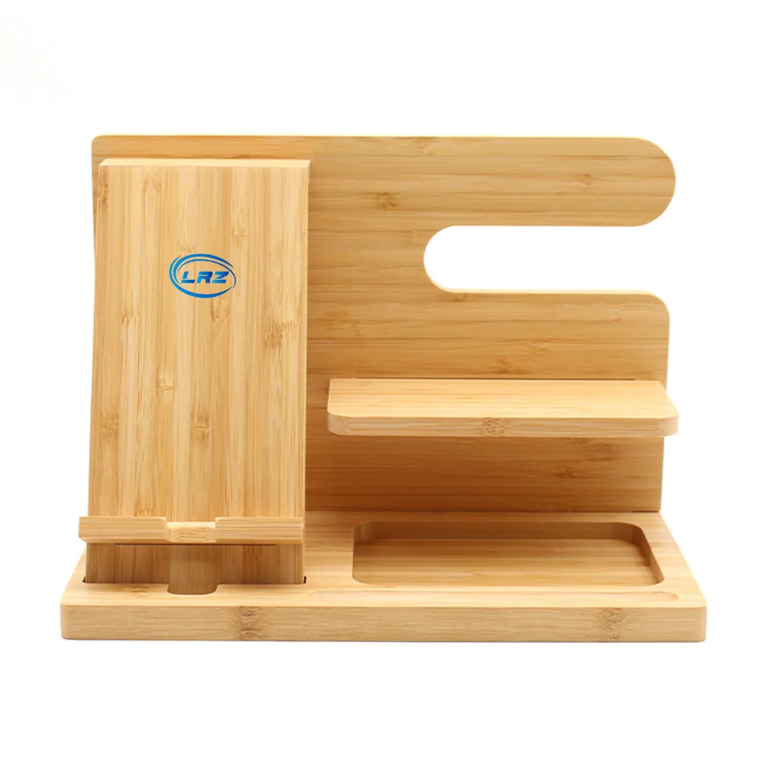 Wood Phone Docking Station Desk Organizer 3