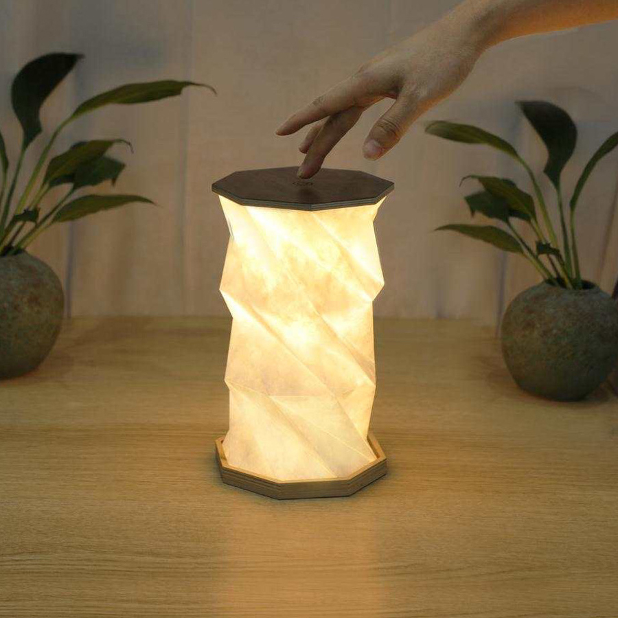 Unique Foldable Paper Lamp With Built In Rechargeable Battery 2