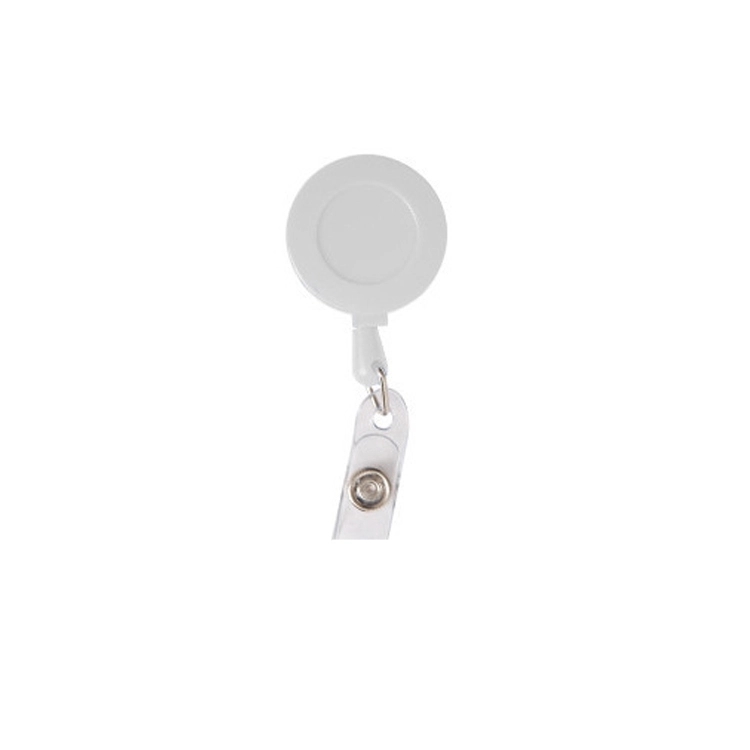 Cord Round Retractable Badge Reel with Metal Slip Clip 4