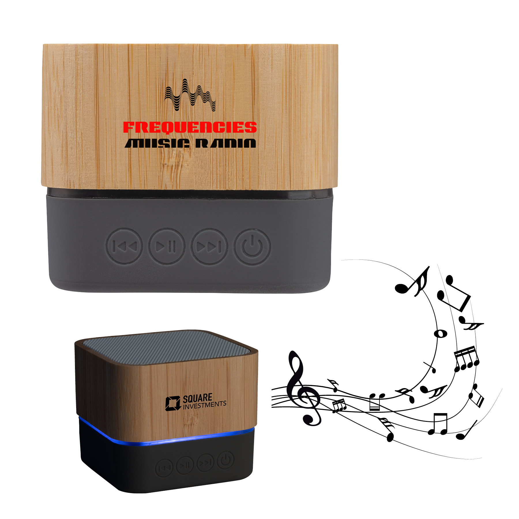 Cadence Bamboo Wireless Light-Up Speaker 1