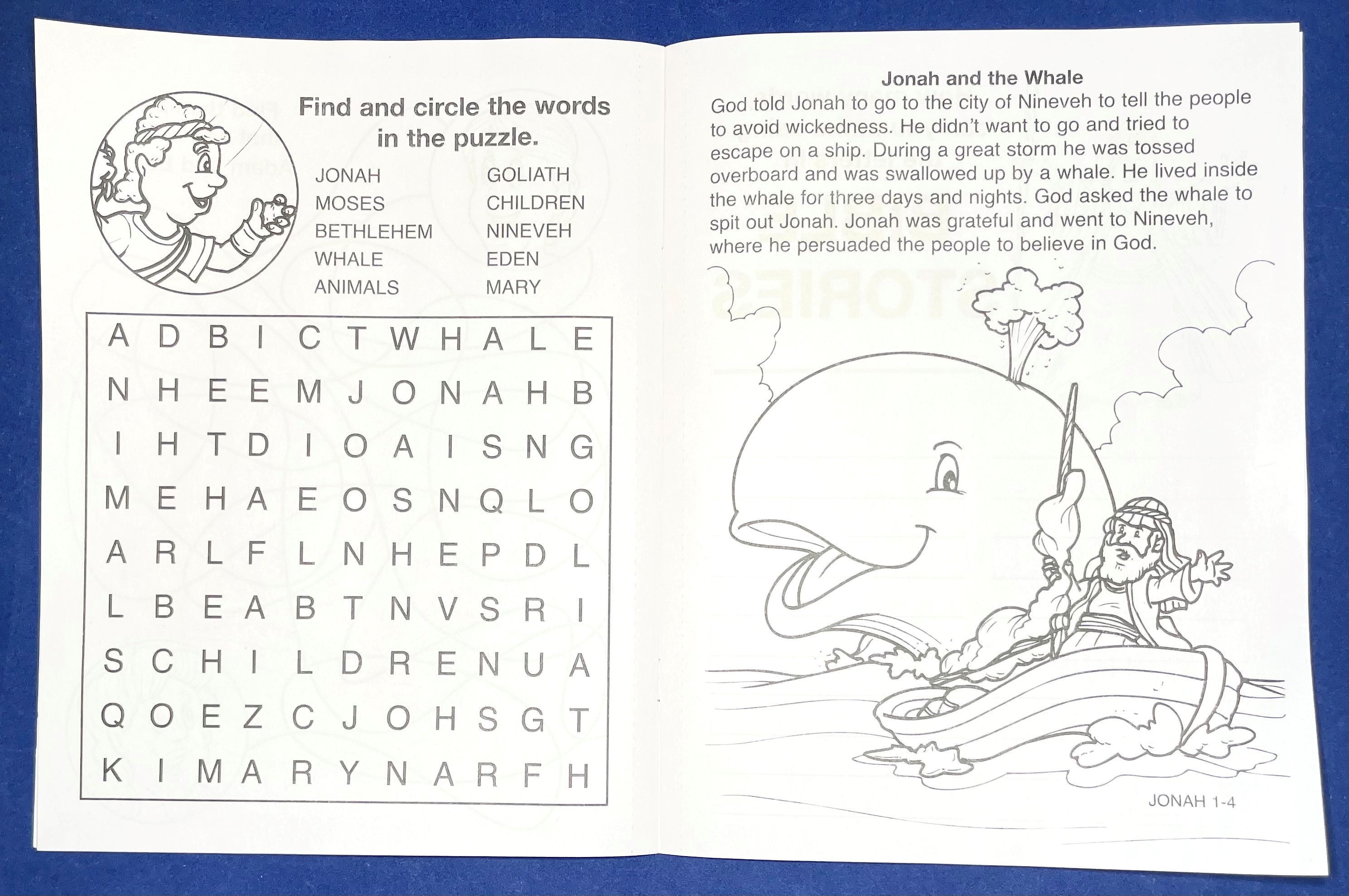 COLORING BOOK - Bible Stories Coloring & Activity Book 3