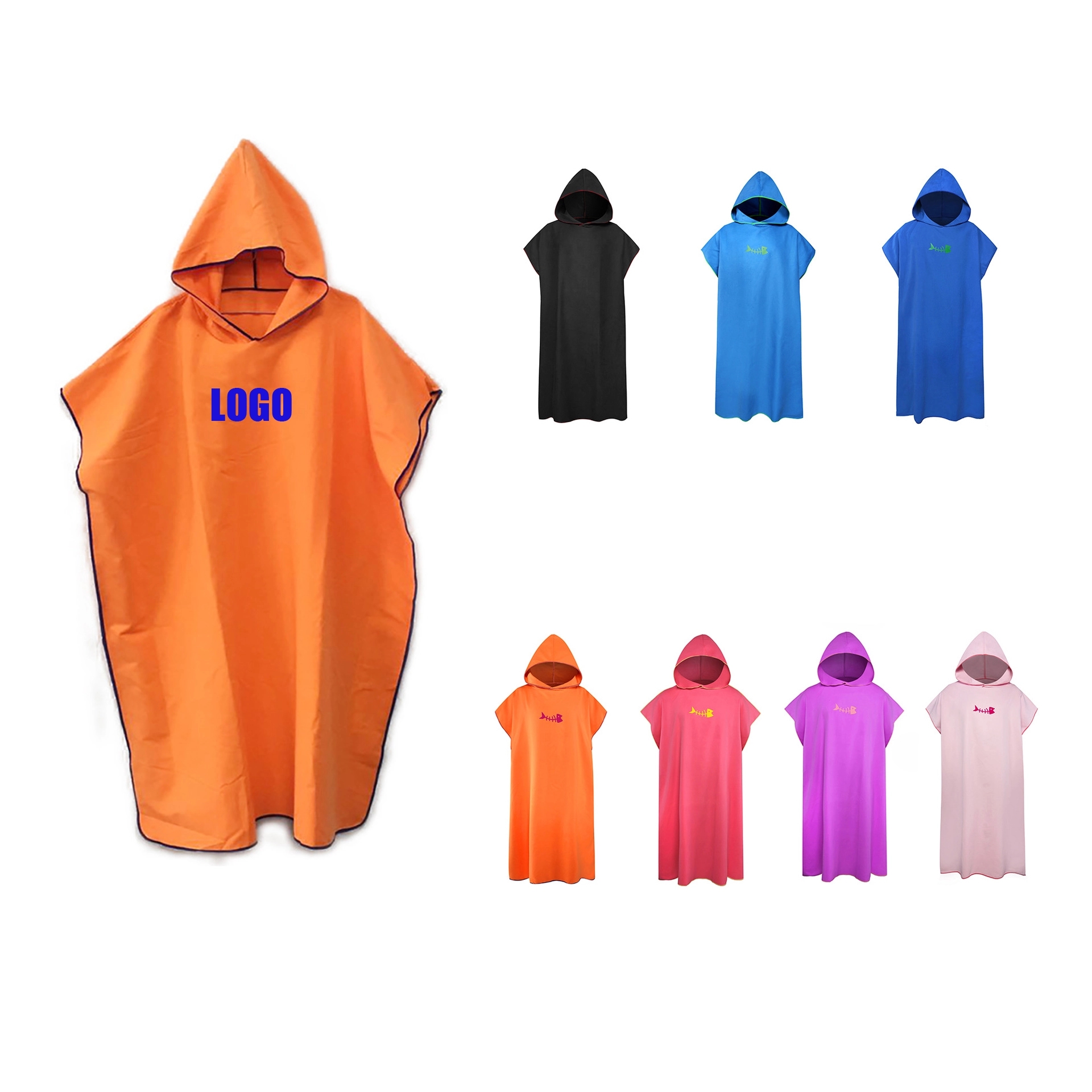 Adult And Kids Beach Poncho Towel 2