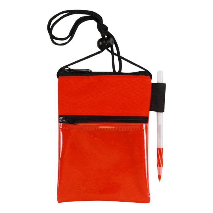 ID Me 2 Dual Zipper Pocket Badge Holder & Passport Pouch 2