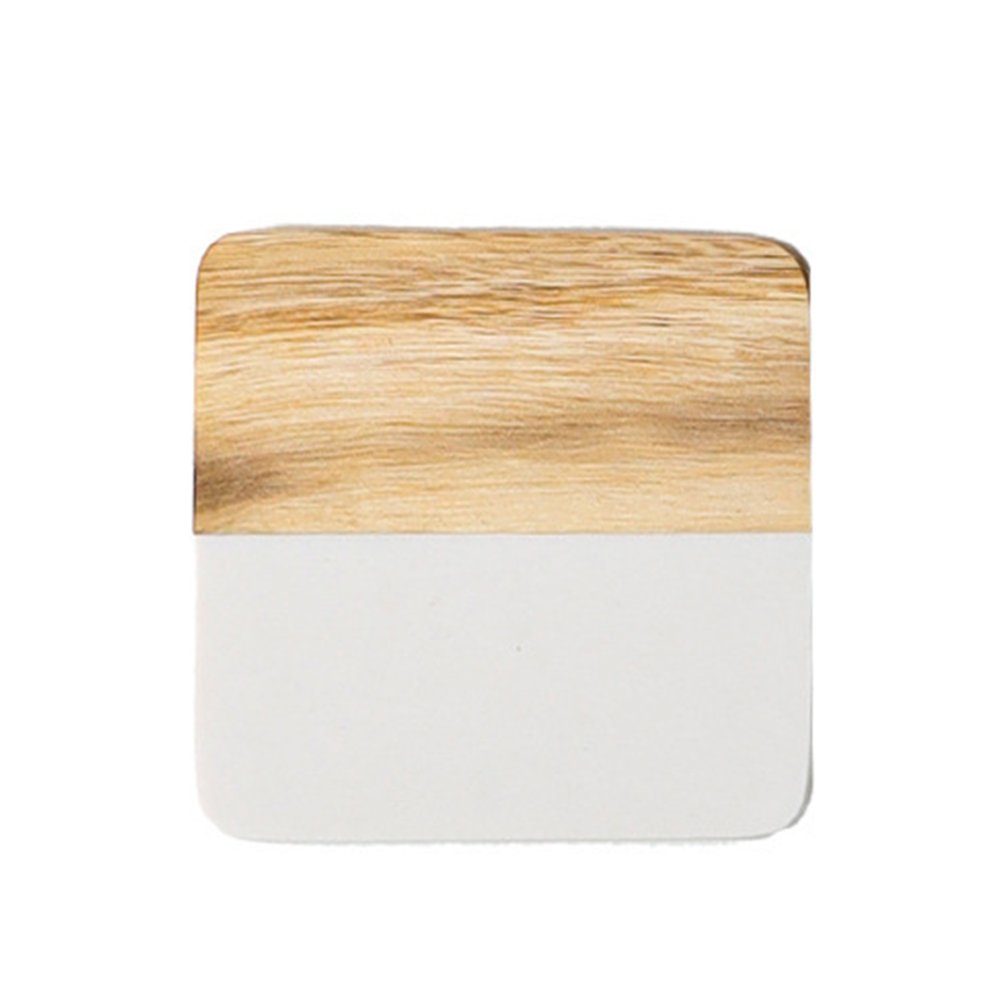 Marble Wood Coaster 3.94" Square X 0.39" Thickness 7