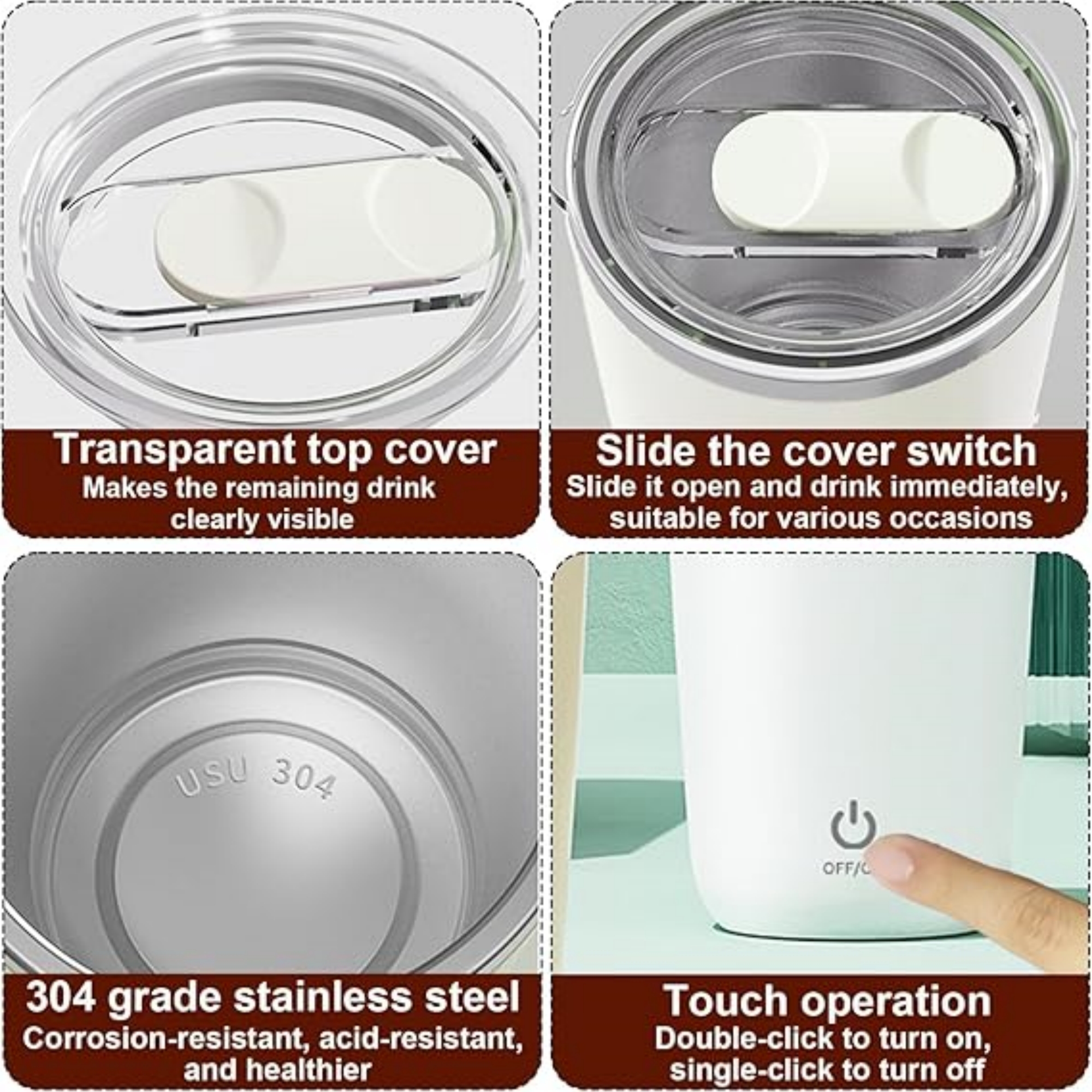 Rechargeable Self Stirring Mug 5
