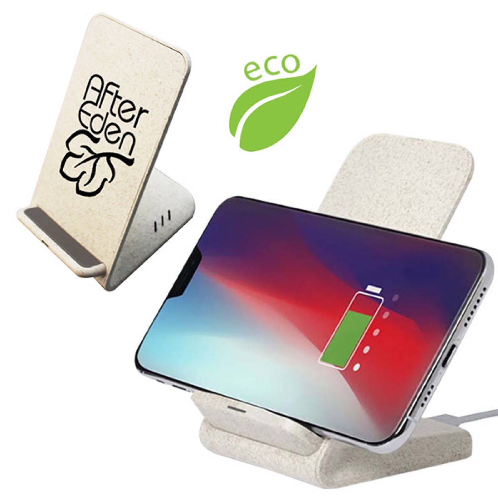 Wheat Straw Fast Wireless Charging Phone Stand 4
