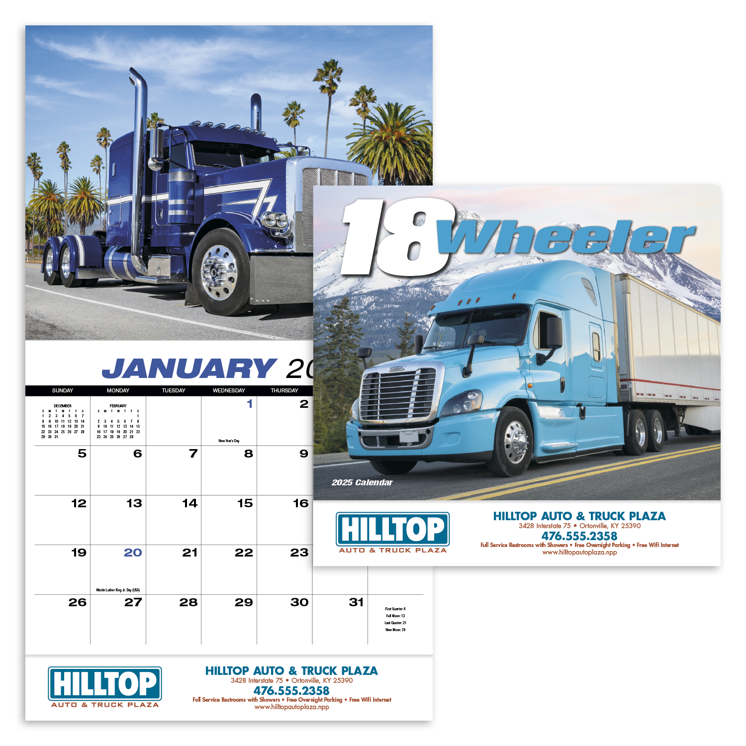 HotLine® Products 18-Wheeler Wall Appointment Calendar - Stapled 5