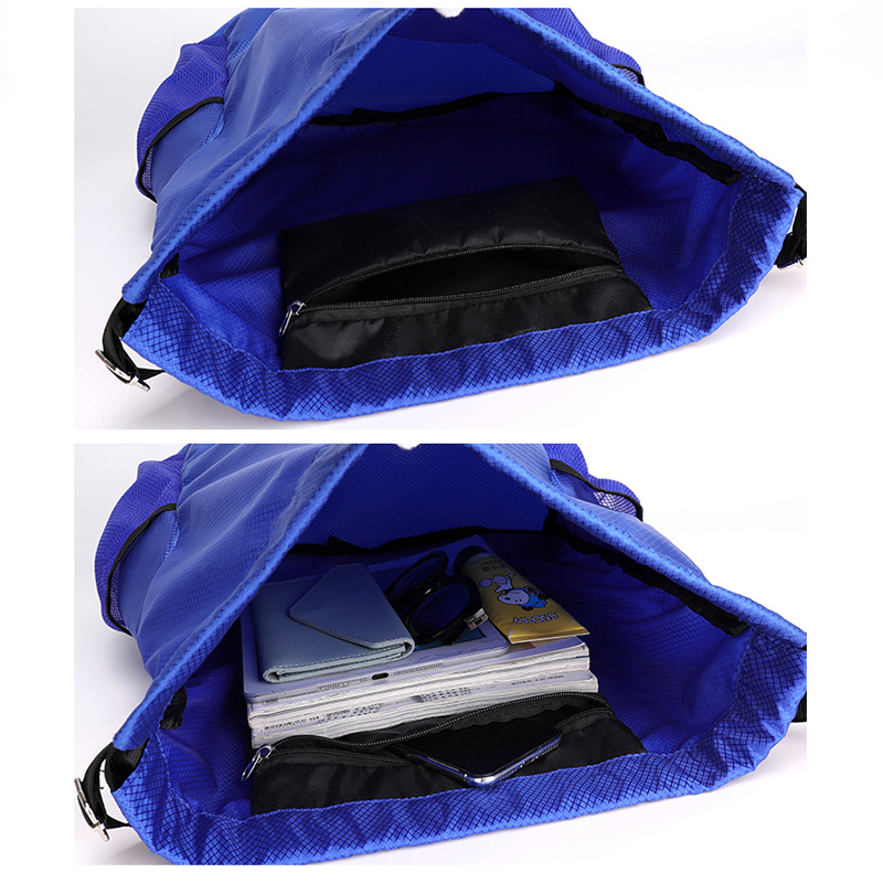 Oxford Sports Fitness Drawstring Backpack w/ Side Pockets 11