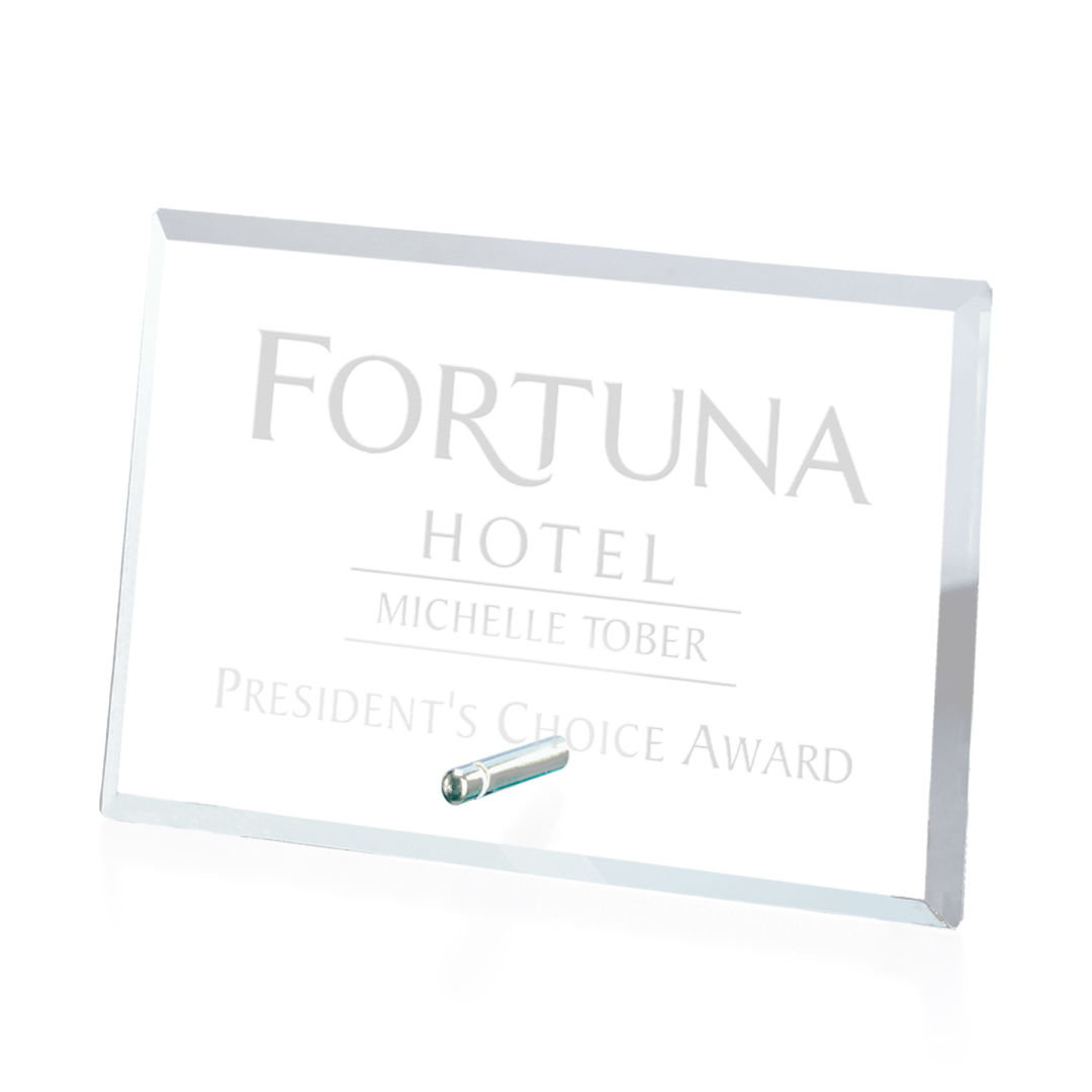 Windsor Rectangle Horizontal Award - Chrome 1