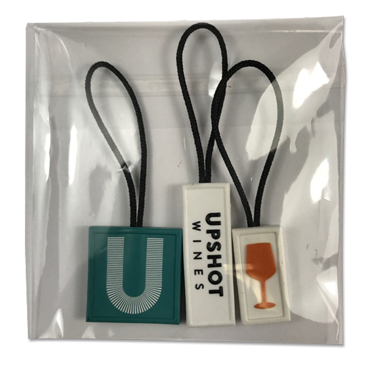 2D Custom Zipper Pull with cord 2