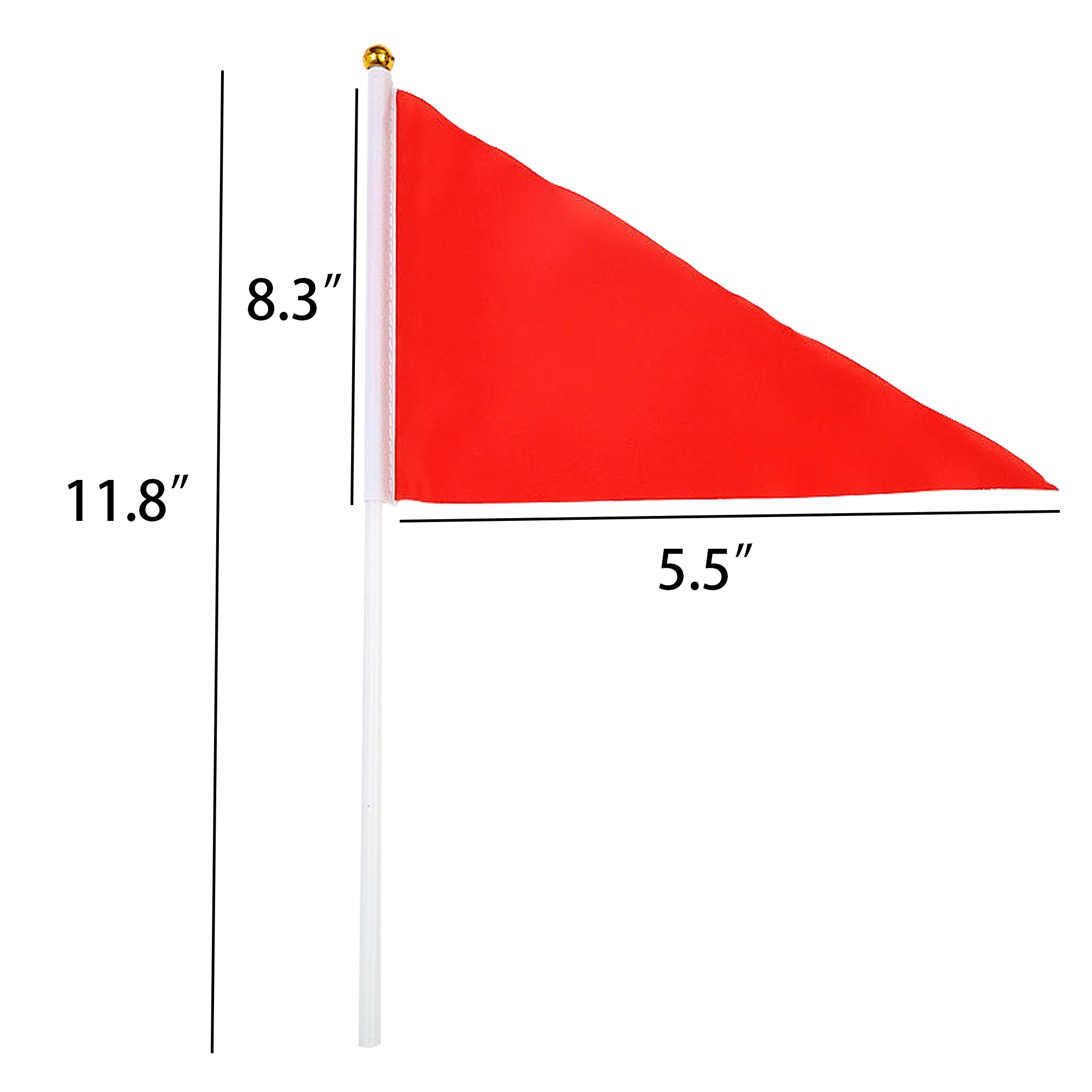 Personalized Polyester Triangle Hand Flag 3