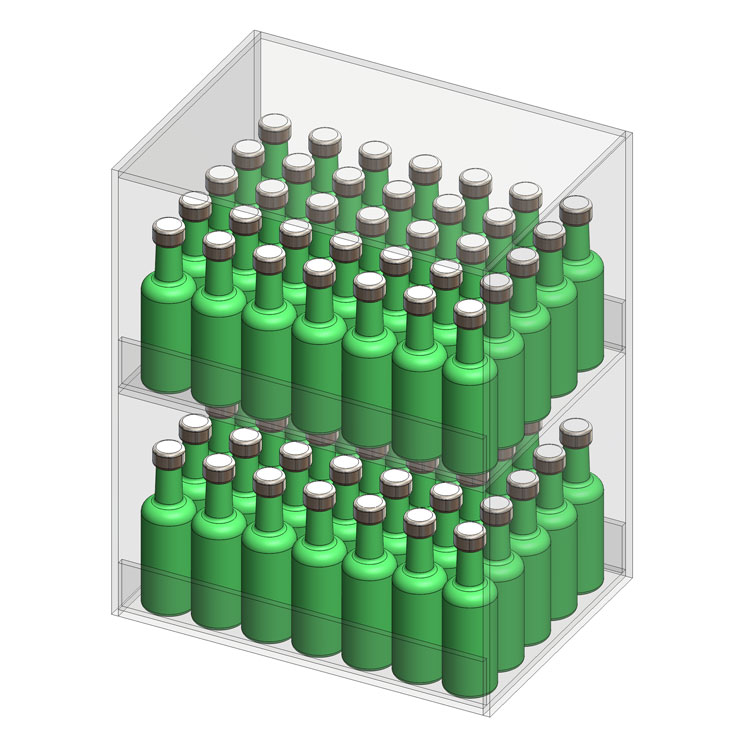 Acrylic Beverage Display 2 Levels