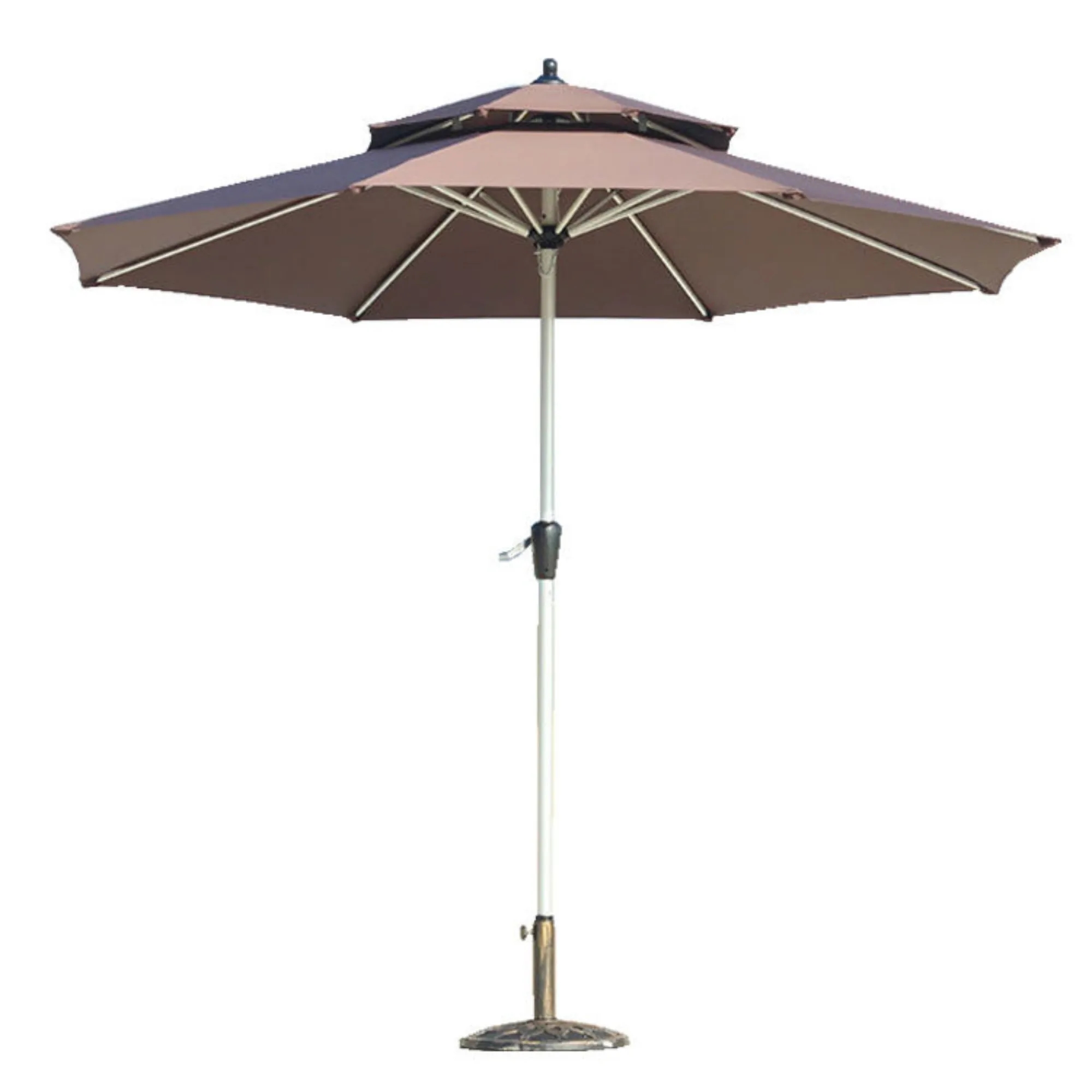Aluminum Alloy Double Layer Outdoor Sun Patio Umbrella 4