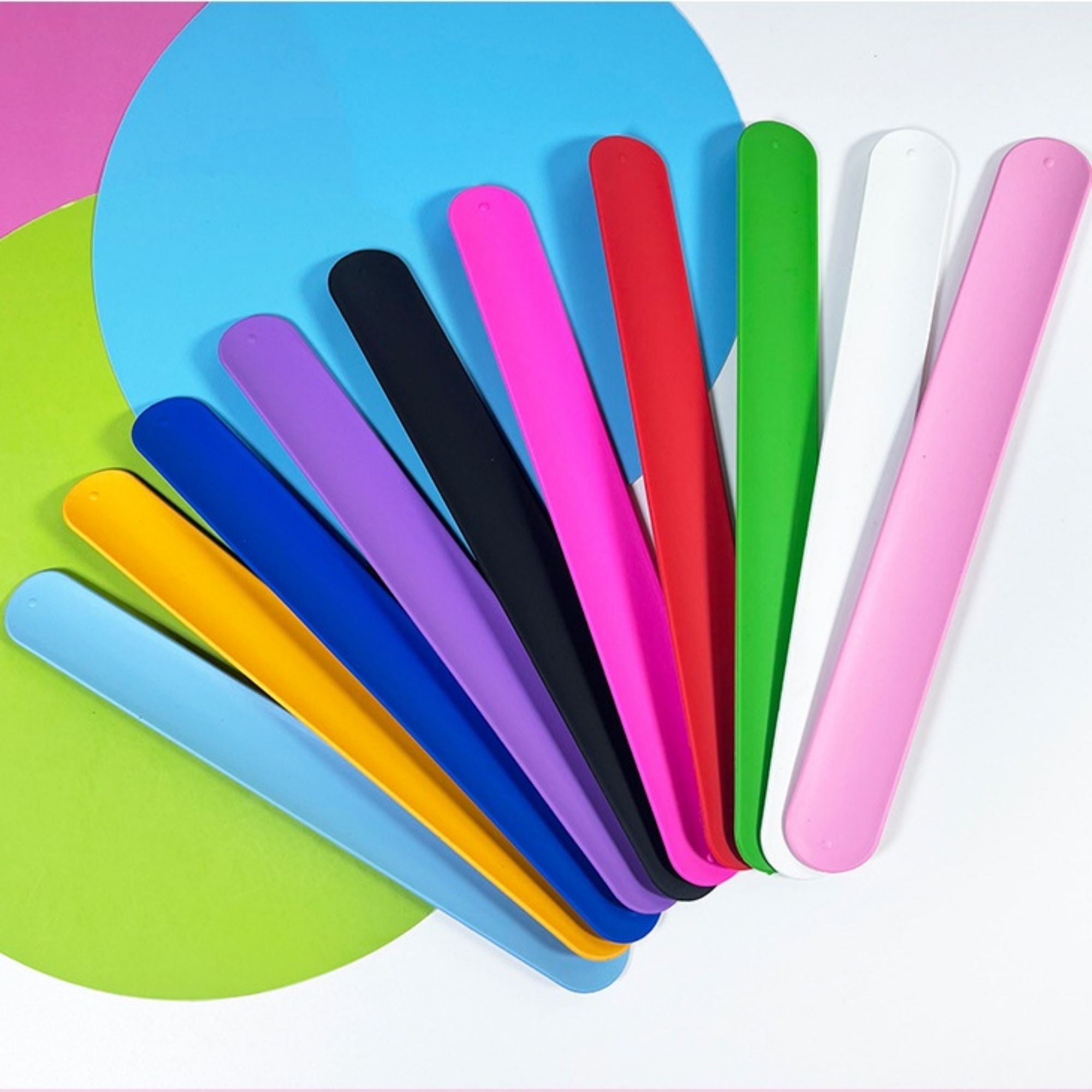 Multicolor Slap Wrist Silicone Wristband 4