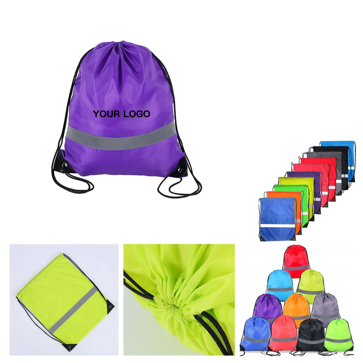 Lightweight Reflective Backpack for Sports and Travel 8