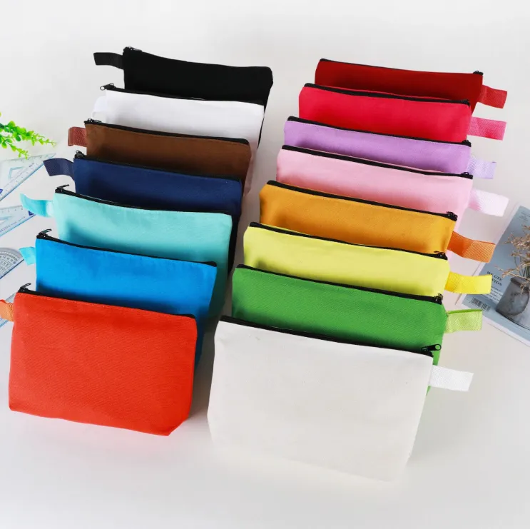 Canvas Pen Case Pencil Pouch Cosmetic Bag 2