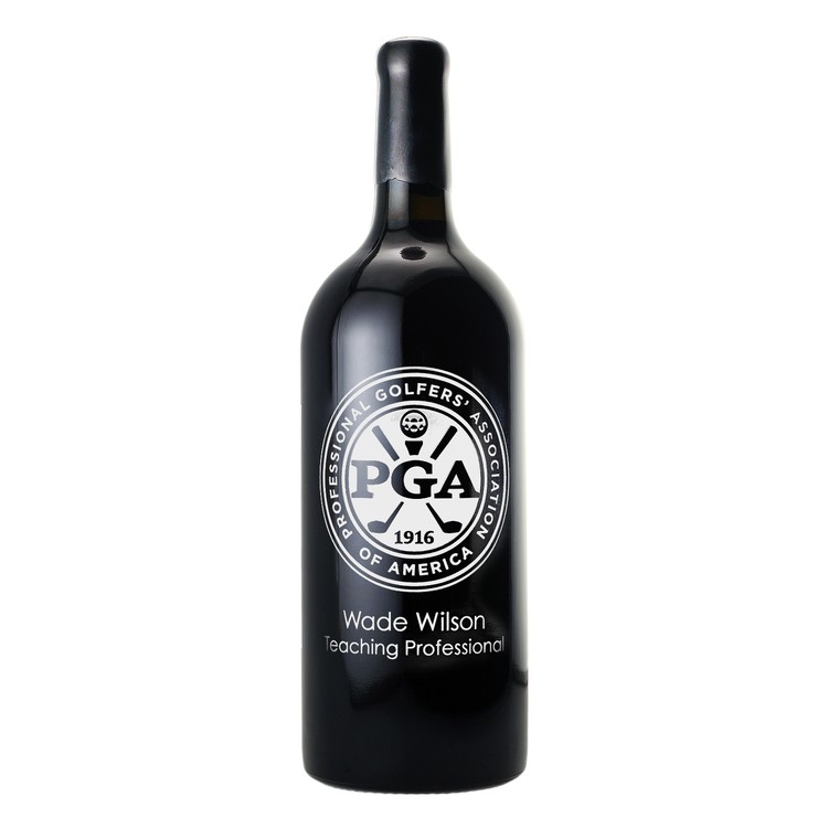 Etched Double Magnum Cabernet Sauvignon Red Wine Bottle [3L] 1