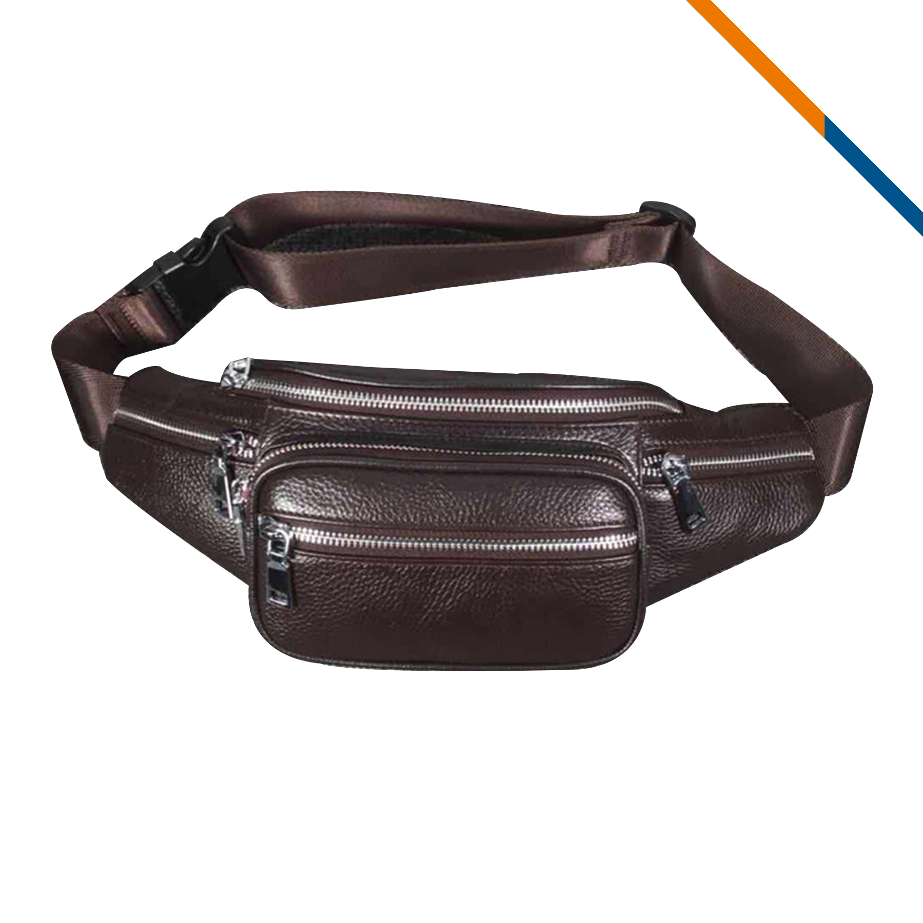 Racer PU Leather Waist Pack 6