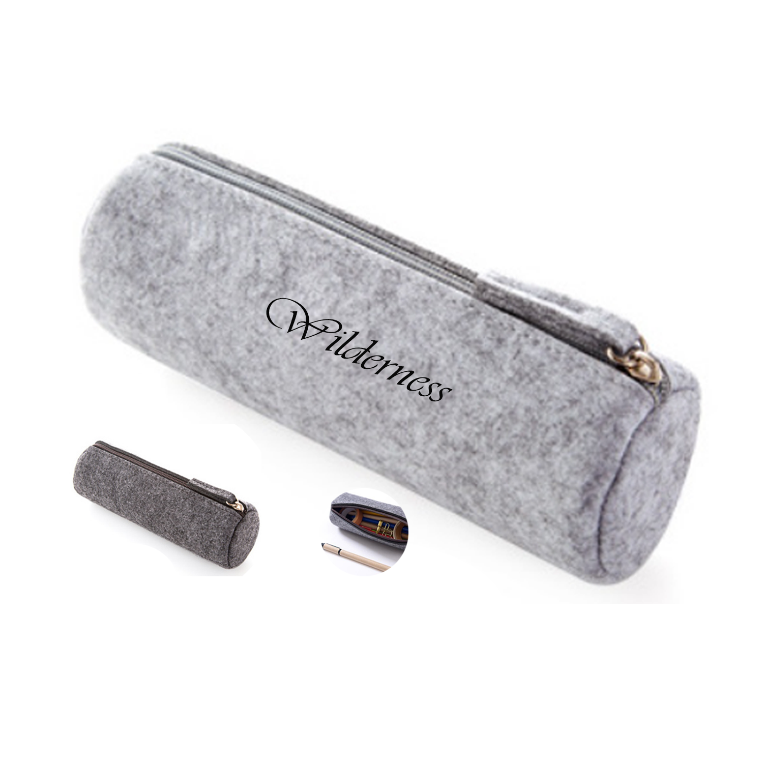 Felt Zippered Pencil Case 2