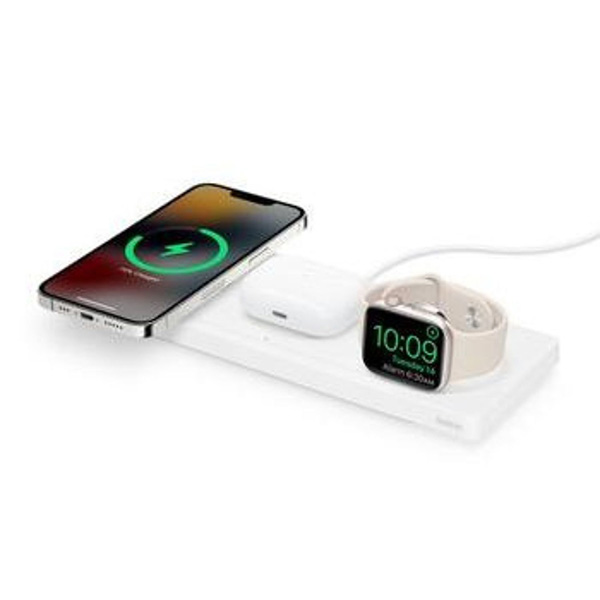 Foldable 3-in-1 Wireless Charging Stand for Phone, iWatch,