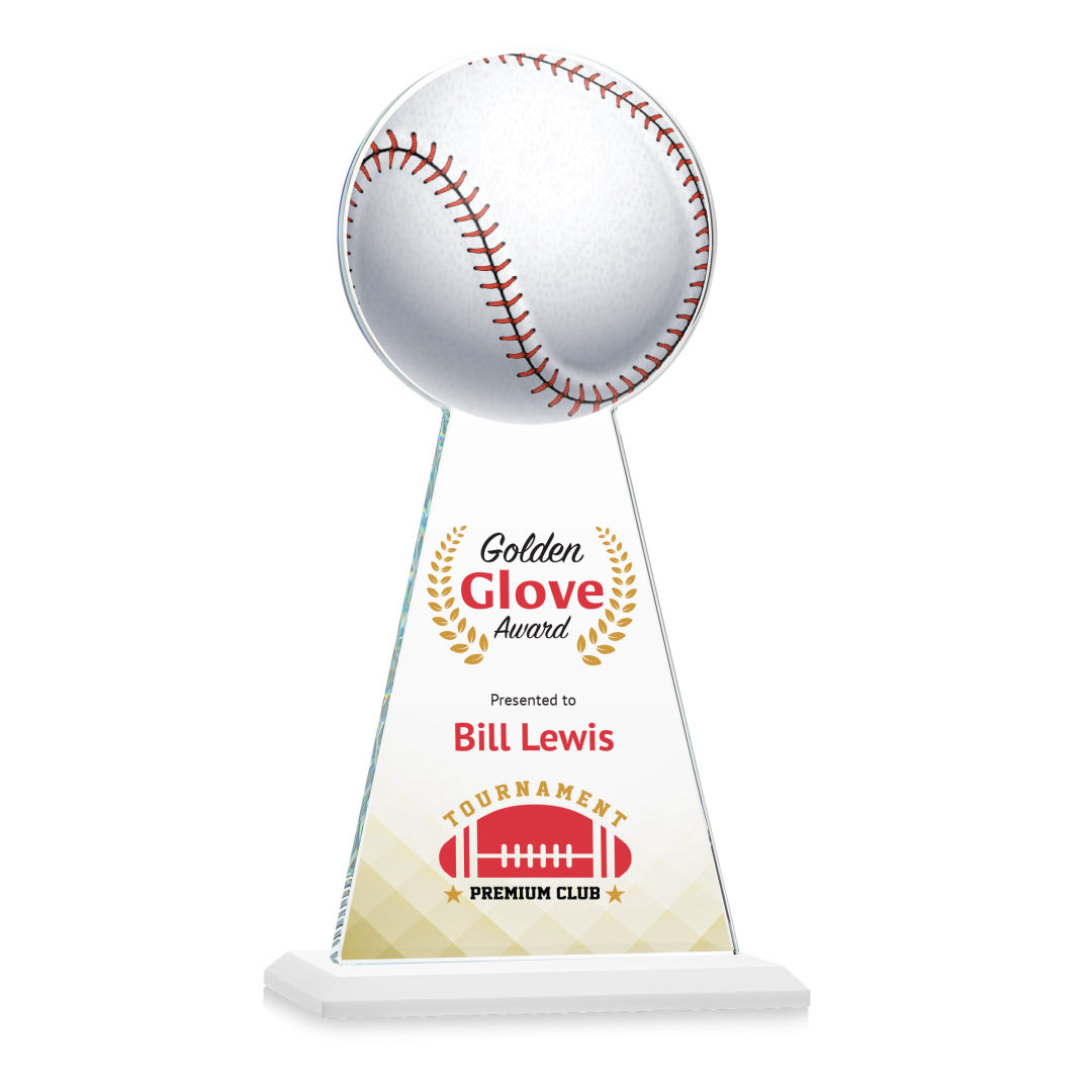 Edenwood Baseball VividPrint™ Award - White