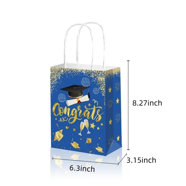 Graduation party candy portable kraft paper gift bag 4