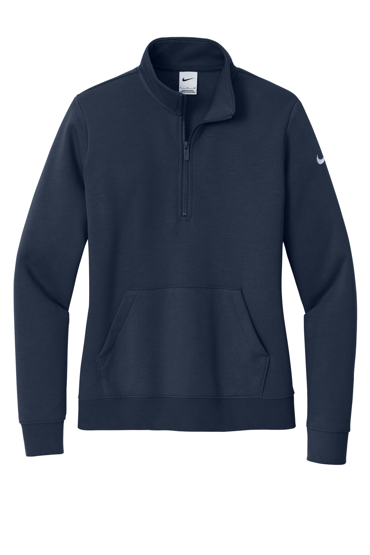 Nike Women's Club Fleece Sleeve Swoosh 1/2-Zip NKDX6720 17