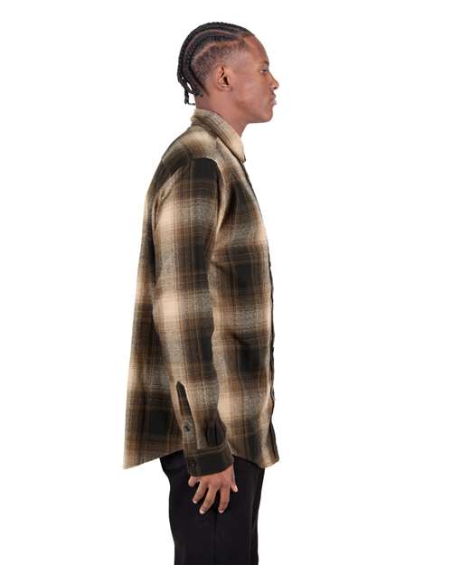 Unisex Plaid Flannel Overshirt - SHHFS 13