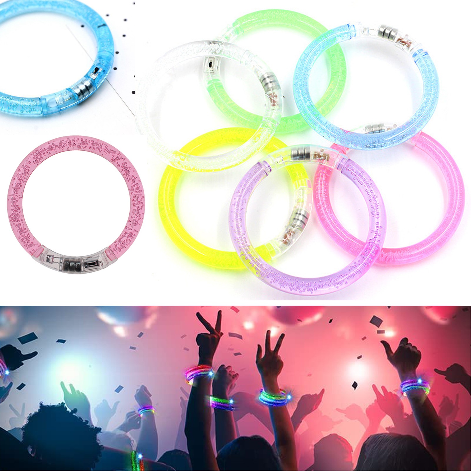 24 PCS Glow Sticks Bracelets Party Favors 3