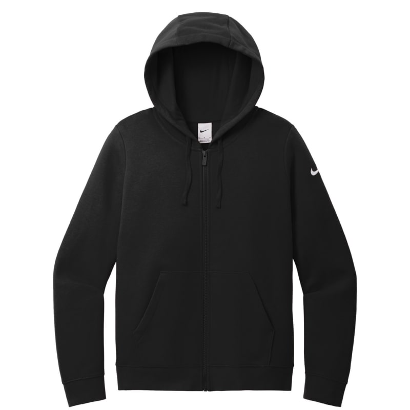 Nike Ladies Club Fleece Sleeve Swoosh Full-Zip Hoodie, custom hoodie or sweatshirt with logo imprint 14