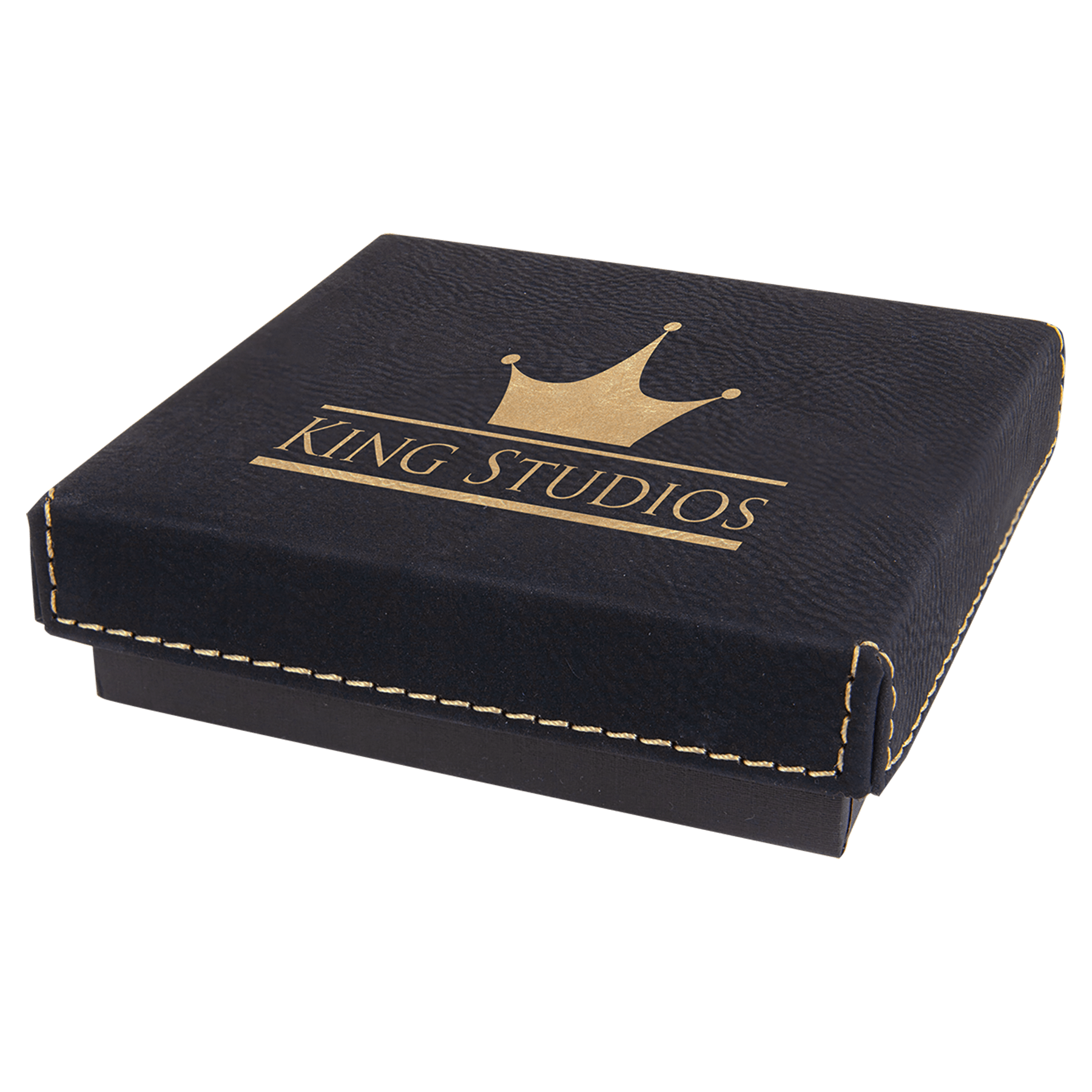 Gift Box With Laserable Leatherette Lid 2