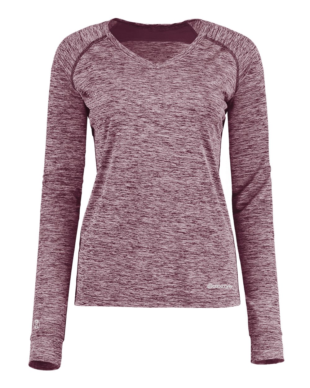 Women's Electrify CoolCore® Long Sleeve V-Neck T-Shirt - 222770 40