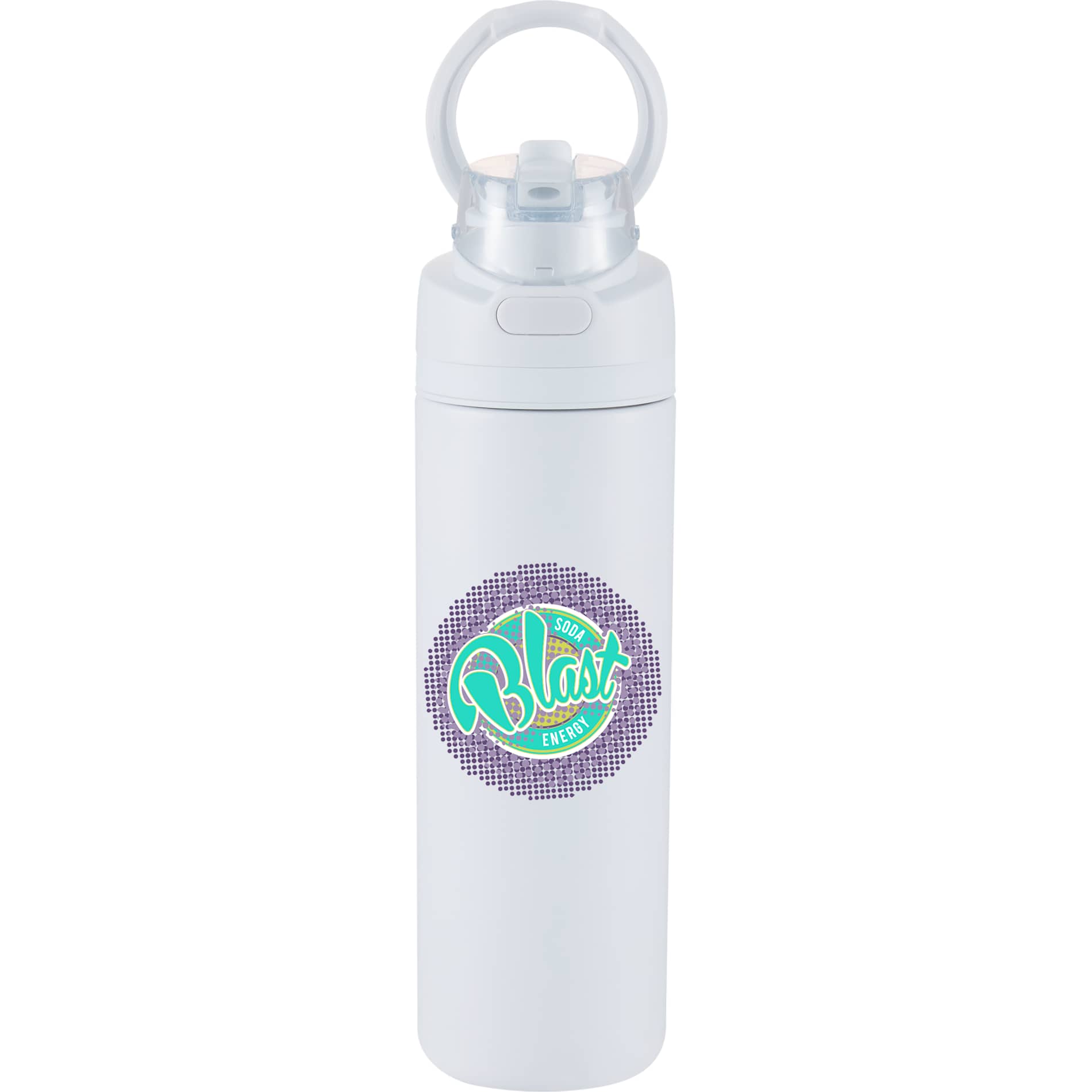 Elvin 28oz Recycled Stainless Flip Straw Bottle, custom water bottle with logo imprint 137