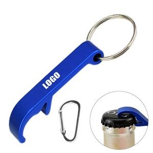 Handy Aluminum Bottle Opener With Carabiner And Key Ring 6