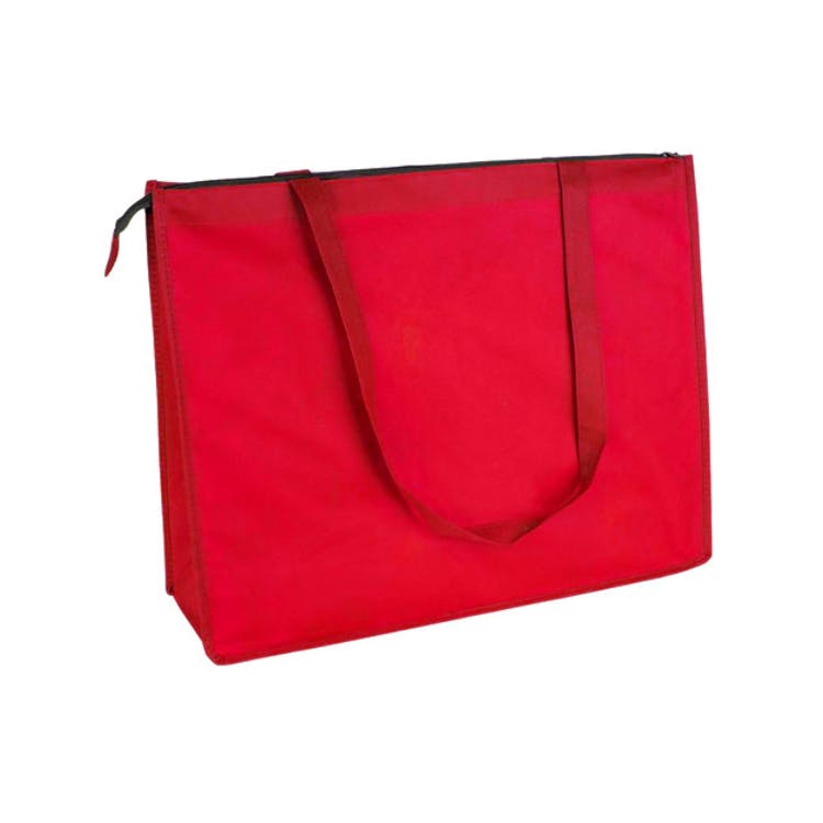 Zippered Tote Bags - Red Extra Large 1