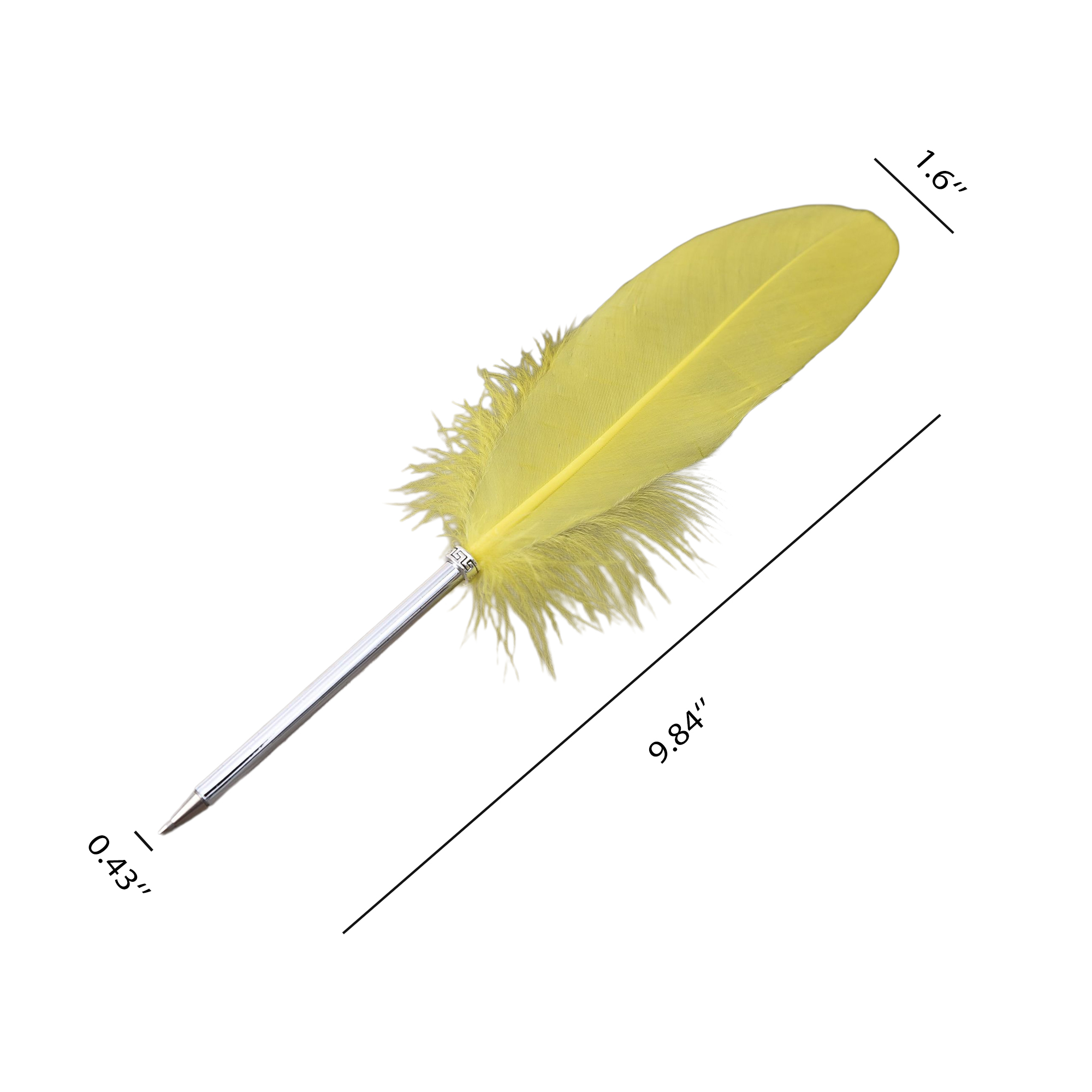 Elegant Feather Quill Pen Ballpoint for Writing 2