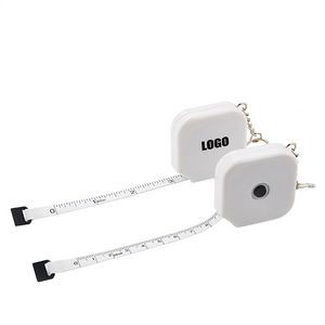 Versatile Square Shaped Tape Ruler Keychain 13